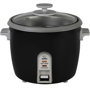 Zojirushi White Rice Cooker/Steamer Black 6 Cup